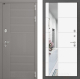 Входная металлическая Дверь Лабиринт (LABIRINT) Формо Зеркало 19 Белый софт