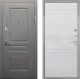 Входная металлическая Дверь Интекрон (INTECRON) Брайтон Графит ФЛ-316 Белый ясень