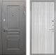 Входная металлическая Дверь Интекрон (INTECRON) Брайтон Графит В-07 с молдингом Сандал белый