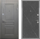 Входная металлическая Дверь Интекрон (INTECRON) Брайтон Графит Гладкая Гранит лава оникс