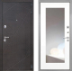 Входная металлическая Дверь Интекрон (INTECRON) Сенатор Лучи ФЛЗ-120-М Зеркало Белый матовый