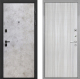Входная металлическая Дверь Интекрон (INTECRON) Профит Black Мрамор Светлый В-07 с молдингом Сандал белый