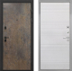 Входная металлическая Дверь Интекрон (INTECRON) Профит Black Гранж ФЛ-316 Белый ясень