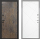 Входная металлическая Дверь Интекрон (INTECRON) Профит Black Гранж Лучи-М Софт милк