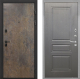 Входная металлическая Дверь Интекрон (INTECRON) Профит Black Гранж ФЛ-243 Графит вуд дуб