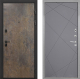 Входная металлическая Дверь Интекрон (INTECRON) Профит Black Гранж Лучи-М Графит софт