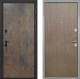 Входная металлическая Дверь Интекрон (INTECRON) Профит Black Гранж Гладкая шпон Венге коричневый