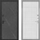 Входная металлическая Дверь Интекрон (INTECRON) Профит Black Гранит Лава Оникс В-07 с молдингом Лофт белый