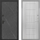 Входная металлическая Дверь Интекрон (INTECRON) Профит Black Гранит Лава Оникс ФЛ-39 Сандал белый