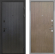 Входная металлическая Дверь Интекрон (INTECRON) Профит Black ФЛ-295 Гладкая шпон Венге коричневый