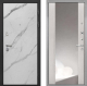Входная металлическая Дверь Интекрон (INTECRON) Гектор Мрамор Арктик ФЛЗ-516 Зеркало Сосна белая