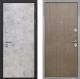 Входная металлическая Дверь Интекрон (INTECRON) Гектор Мрамор Светлый Гладкая шпон Венге коричневый