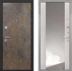 Входная металлическая Дверь Интекрон (INTECRON) Гектор Гранж ФЛЗ-516 Зеркало Сосна белая