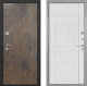 Входная металлическая Дверь Интекрон (INTECRON) Гектор Гранж В-07 с молдингом Лофт белый