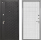 Входная металлическая Дверь Интекрон (INTECRON) Олимпия Black 4К В-07 с молдингом Лофт белый