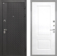 Входная металлическая Дверь Интекрон (INTECRON) Олимпия Black 4К Альба Роял Вуд белый