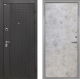 Входная металлическая Дверь Интекрон (INTECRON) Олимпия Black 4К Гладкая Мрамор светлый