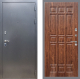 Входная металлическая Дверь Рекс (REX) 11 FL-33 орех тисненый
