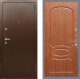 Входная металлическая Дверь Рекс (REX) 1А Медный Антик FL-128 Морёная берёза