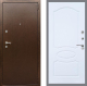 Входная металлическая Дверь Рекс (REX) 1А Медный Антик FL-128 Силк Сноу