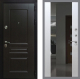 Входная металлическая Дверь Рекс (REX) Премиум-Н СБ-16 Зеркало Белый ясень