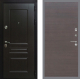 Входная металлическая Дверь Рекс (REX) Премиум-Н GL венге поперечный