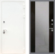 Входная металлическая Дверь Рекс (REX) 5 Белая Шагрень СБ-16 Зеркало Венге