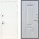Входная металлическая Дверь Рекс (REX) 5 Белая Шагрень FL-2 Сандал белый