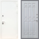 Входная металлическая Дверь Рекс (REX) 5 Белая Шагрень FL-33 Сандал белый