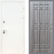 Входная металлическая Дверь Рекс (REX) 5 Белая Шагрень FL-33 Сандал грей