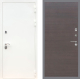 Входная металлическая Дверь Рекс (REX) 5 Белая Шагрень GL венге поперечный
