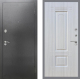 Входная металлическая Дверь Рекс (REX) 2А Серебро Антик FL-2 Сандал белый