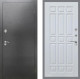 Входная металлическая Дверь Рекс (REX) 2А Серебро Антик FL-33 Белый ясень