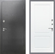 Входная металлическая Дверь Рекс (REX) 2А Серебро Антик FL-117 Силк Сноу