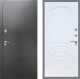 Входная металлическая Дверь Рекс (REX) 2А Серебро Антик FL-128 Белый ясень