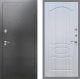 Входная металлическая Дверь Рекс (REX) 2А Серебро Антик FL-128 Сандал белый