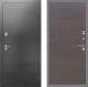 Входная металлическая Дверь Рекс (REX) 2А Серебро Антик GL венге поперечный