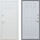 Входная металлическая Дверь Рекс (REX) 8 Силк Сноу FL-33 Белый ясень