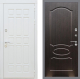 Входная металлическая Дверь Рекс (REX) 8 Силк Сноу FL-128 Венге светлый