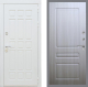 Входная металлическая Дверь Рекс (REX) 8 Силк Сноу FL-243 Сандал белый