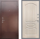 Входная металлическая Дверь Рекс (REX) 1 FL-128 Беленый дуб