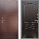 Входная металлическая Дверь Рекс (REX) 1 FL-128 Венге светлый