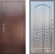 Входная металлическая Дверь Рекс (REX) 1 FL-128 Сандал грей