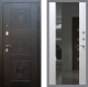 Входная металлическая Дверь Рекс (REX) 10 СБ-16 Зеркало Белый ясень