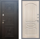 Входная металлическая Дверь Рекс (REX) 10 FL-128 Беленый дуб