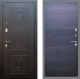 Входная металлическая Дверь Рекс (REX) 10 GL Дуб тангенальный черный