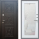Входная металлическая Дверь Рекс (REX) 10 Зеркало Пастораль Белый ясень