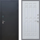 Входная металлическая Дверь Рекс (REX) 1A Черный Муар FL-33 Белый ясень