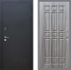 Входная металлическая Дверь Рекс (REX) 1A Черный Муар FL-33 Сандал грей