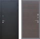 Входная металлическая Дверь Рекс (REX) 1A Черный Муар GL венге поперечный